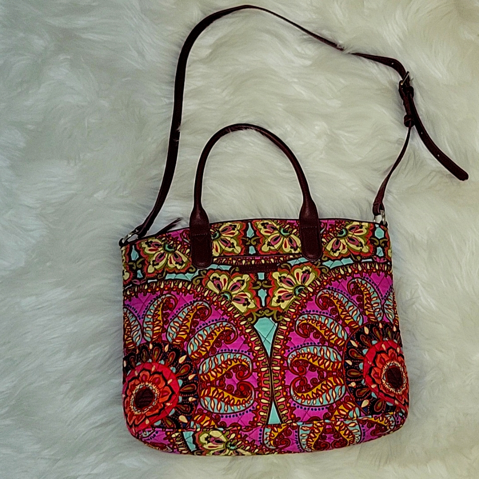 Vera Bradley Resort Medallion Casual Satchel 2 Handle/Shoulder Strap New